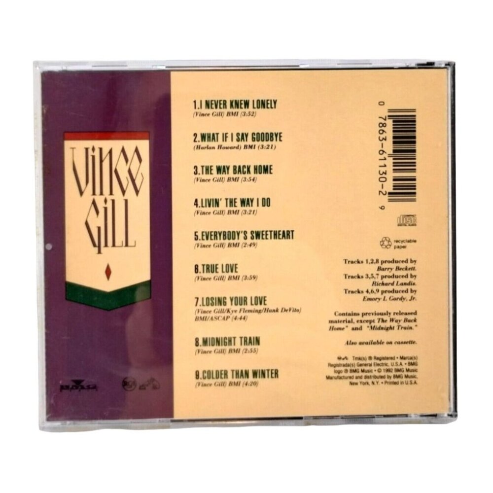 Vince Gill I Never Knew Lonely Country Pop Rock Nashville Midnight Train - Picture 2 of 5